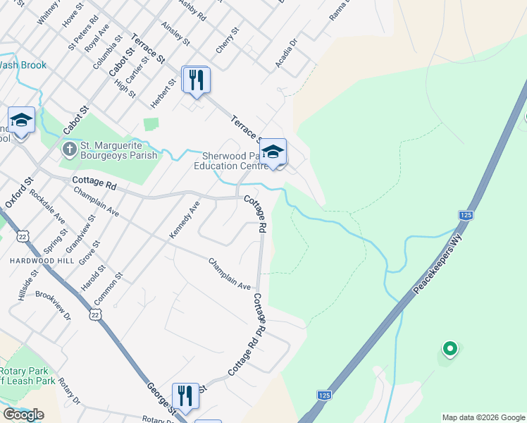 map of restaurants, bars, coffee shops, grocery stores, and more near 519 Cottage Road in Sydney