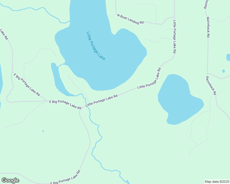 map of restaurants, bars, coffee shops, grocery stores, and more near 5843 Little Portage Lake Road in Land O' Lakes