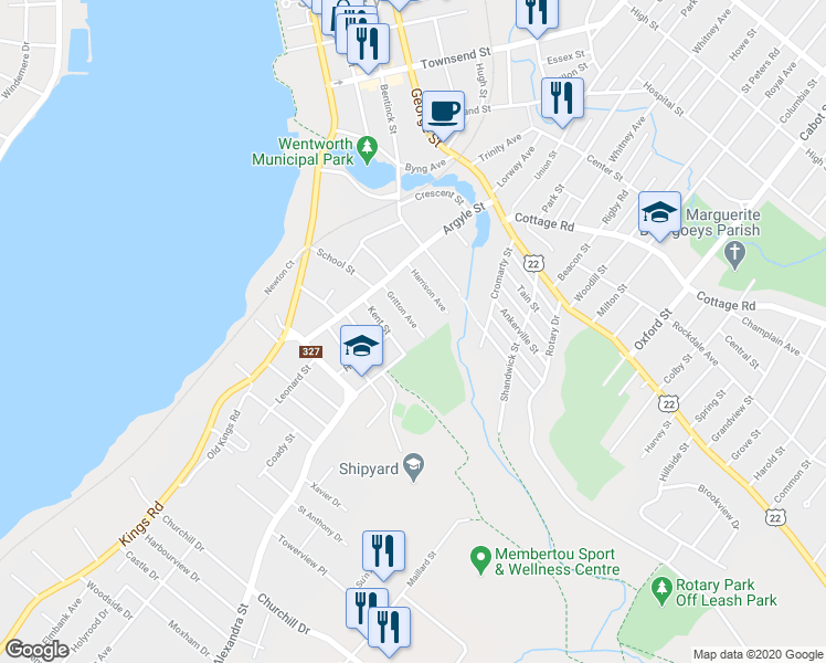 map of restaurants, bars, coffee shops, grocery stores, and more near 56 Gritton Avenue in Sydney
