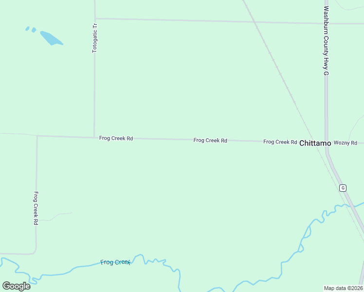 map of restaurants, bars, coffee shops, grocery stores, and more near W3722 Frog Creek Road in Minong