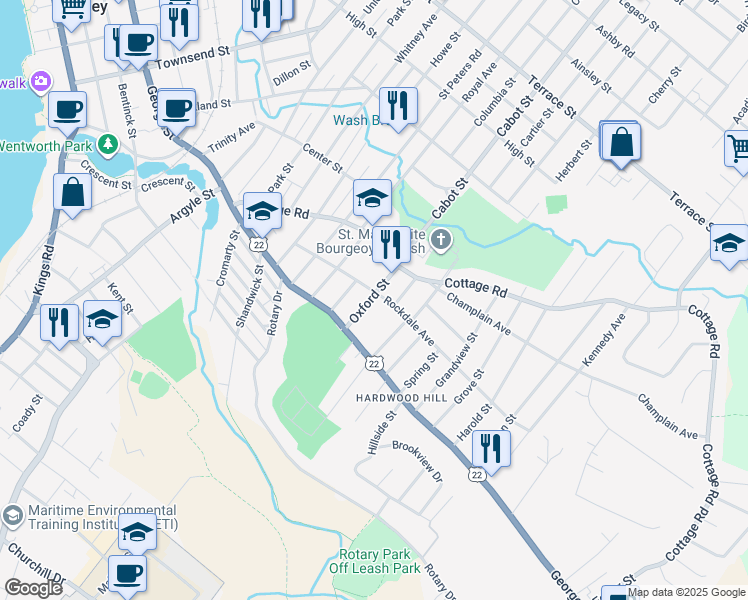 map of restaurants, bars, coffee shops, grocery stores, and more near 150 Rockdale Avenue in Sydney