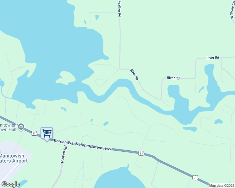map of restaurants, bars, coffee shops, grocery stores, and more near 13538 West Bay Road in Manitowish Waters