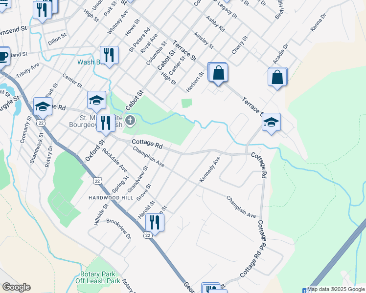 map of restaurants, bars, coffee shops, grocery stores, and more near 183 Harold Street in Sydney