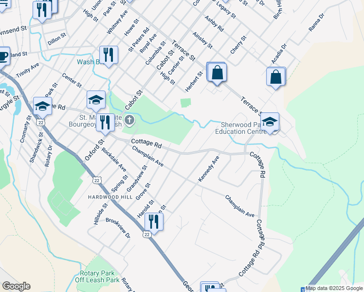 map of restaurants, bars, coffee shops, grocery stores, and more near 183 Harold Street in Sydney