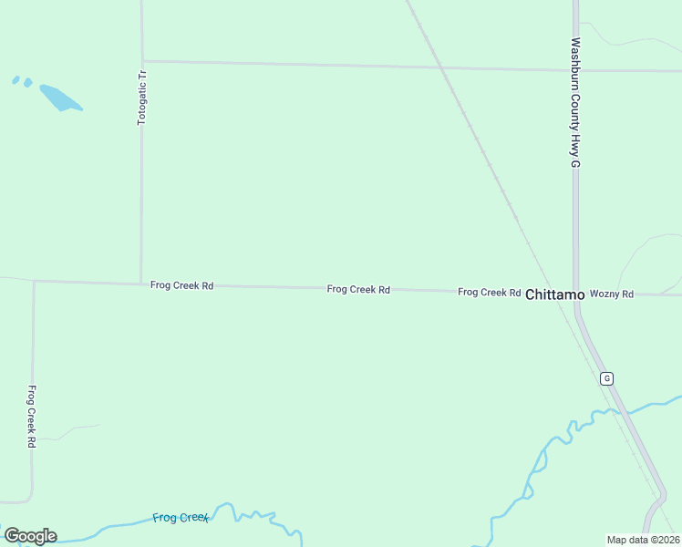 map of restaurants, bars, coffee shops, grocery stores, and more near W3722 Frog Creek Road in Minong