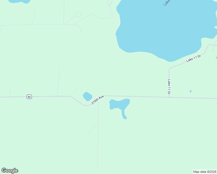 map of restaurants, bars, coffee shops, grocery stores, and more near 3010 370th Avenue in Sandstone