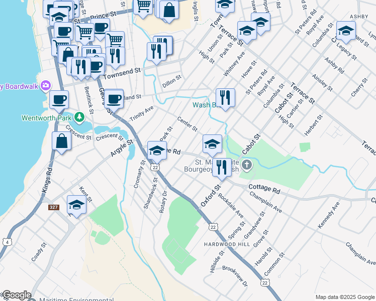 map of restaurants, bars, coffee shops, grocery stores, and more near 97 Cottage Road in Sydney