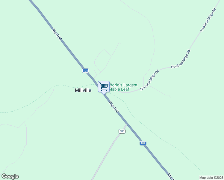 map of restaurants, bars, coffee shops, grocery stores, and more near 19 Howland Ridge Road in Millville