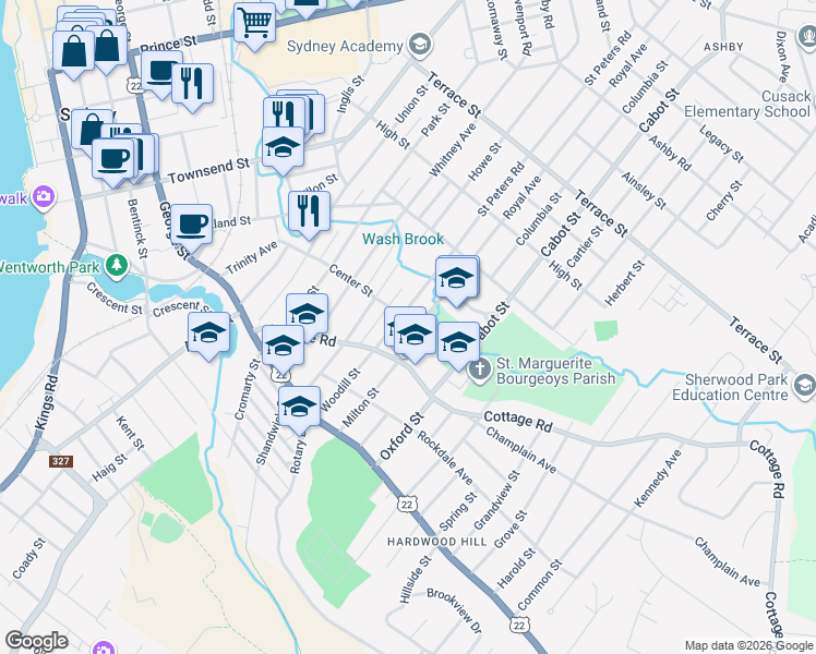 map of restaurants, bars, coffee shops, grocery stores, and more near 31 Royal Avenue in Sydney