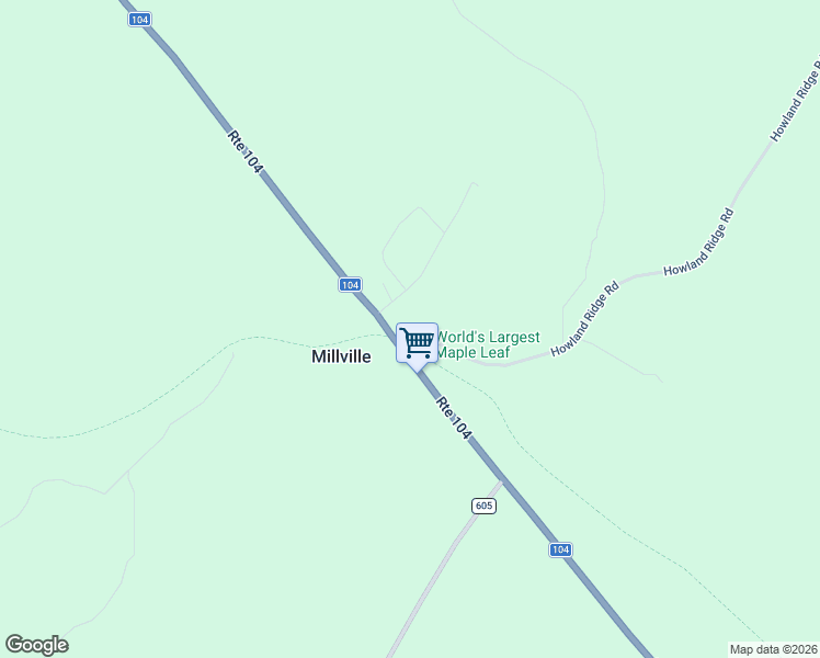 map of restaurants, bars, coffee shops, grocery stores, and more near 12 Howland Ridge Road in Millville