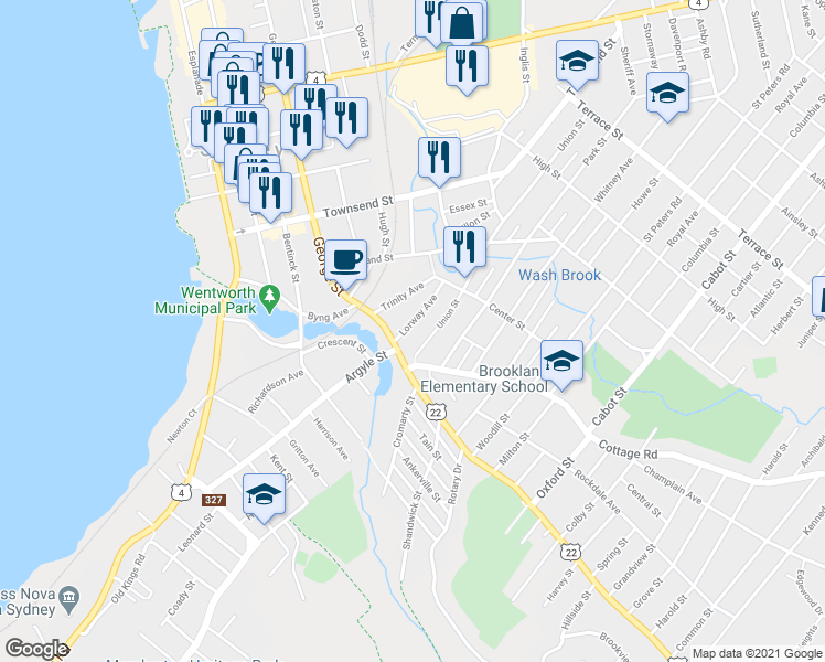 map of restaurants, bars, coffee shops, grocery stores, and more near 20 Lorway Avenue in Sydney