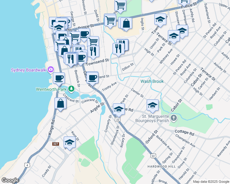 map of restaurants, bars, coffee shops, grocery stores, and more near 42 Lorway Avenue in Sydney