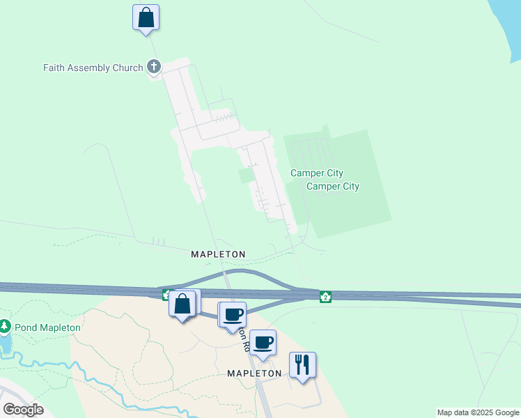 map of restaurants, bars, coffee shops, grocery stores, and more near 52 Candlewood Drive in Moncton