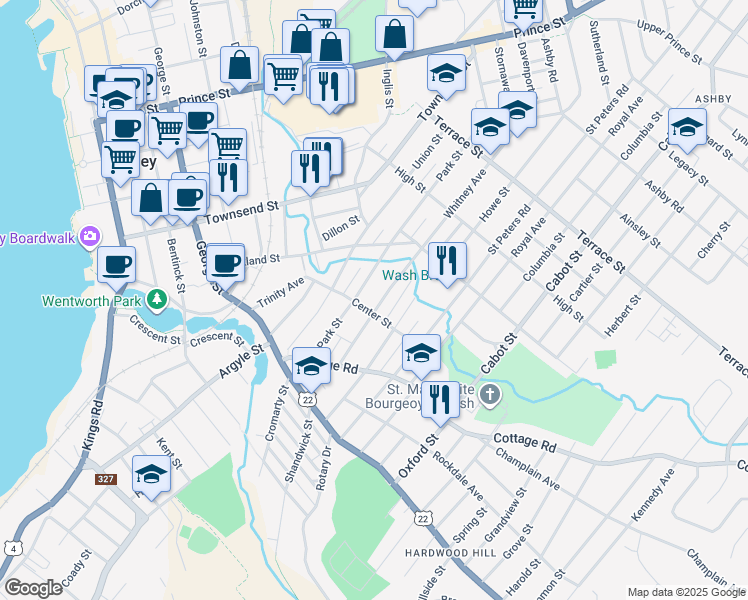 map of restaurants, bars, coffee shops, grocery stores, and more near 79 Whitney Avenue in Sydney