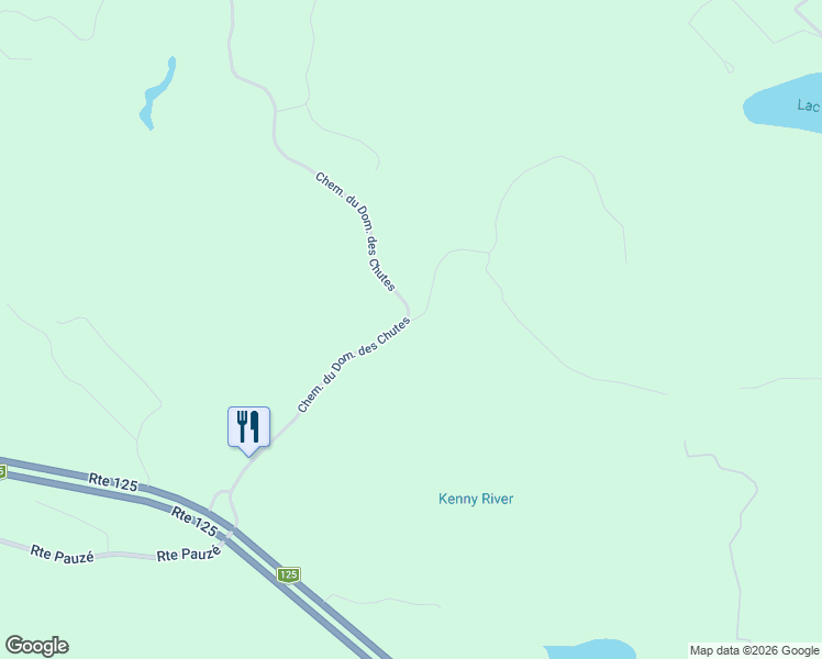 map of restaurants, bars, coffee shops, grocery stores, and more near Chemin de la Montagne Cachée in Lanaudière