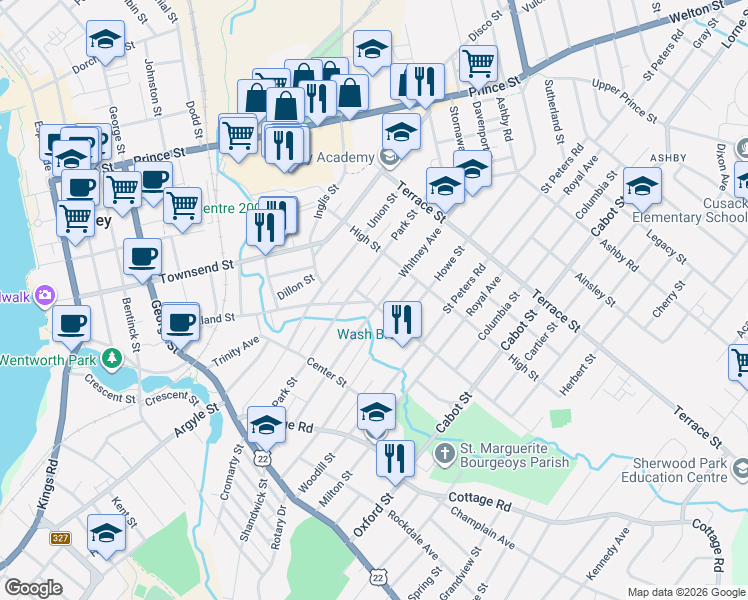 map of restaurants, bars, coffee shops, grocery stores, and more near 35 Hospital Street in Sydney