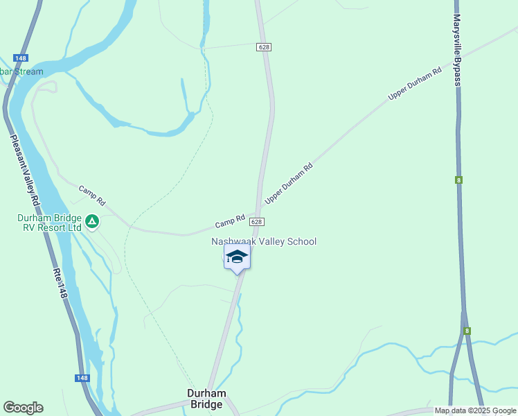 map of restaurants, bars, coffee shops, grocery stores, and more near 6 Upper Durham Road in Durham Bridge