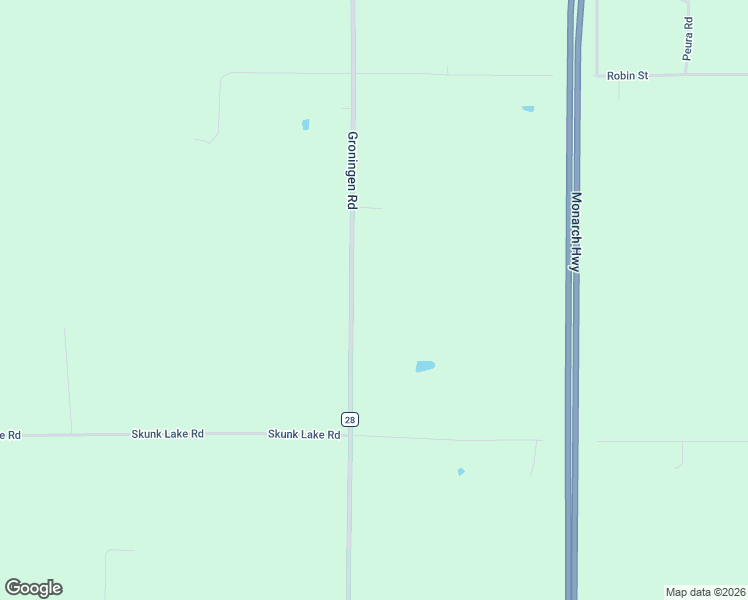 map of restaurants, bars, coffee shops, grocery stores, and more near 25555-26499 Groningen Road in Sandstone
