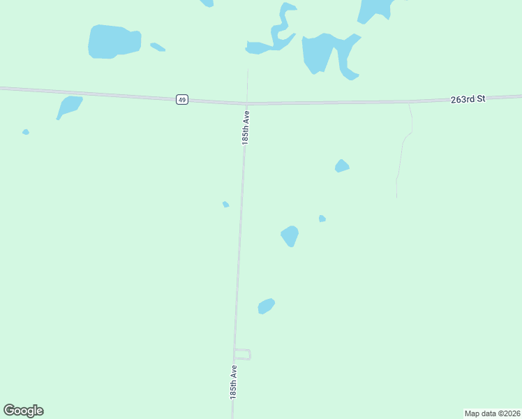 map of restaurants, bars, coffee shops, grocery stores, and more near 25988 185th Avenue in Fort Ripley