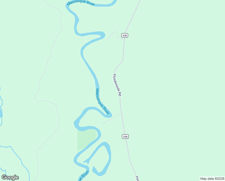 map of restaurants, bars, coffee shops, grocery stores, and more near Floodwoods Road in Germfask