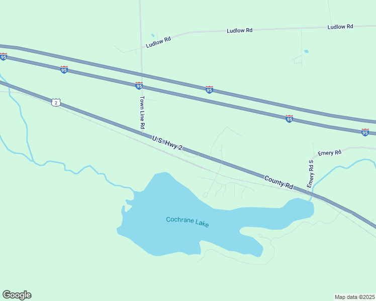map of restaurants, bars, coffee shops, grocery stores, and more near 2067 County Road in Ludlow