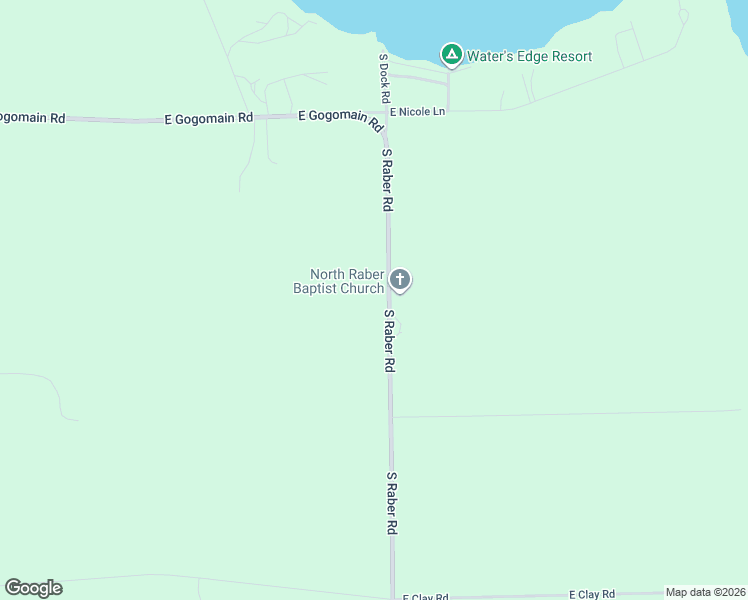 map of restaurants, bars, coffee shops, grocery stores, and more near 25068-25246 South Raber Road in Chippewa