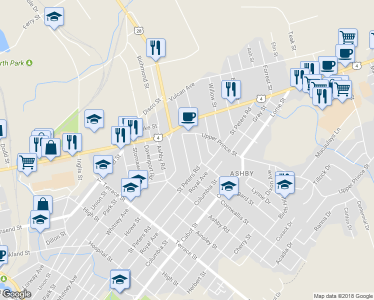 map of restaurants, bars, coffee shops, grocery stores, and more near 33 Sutherland Street in Sydney