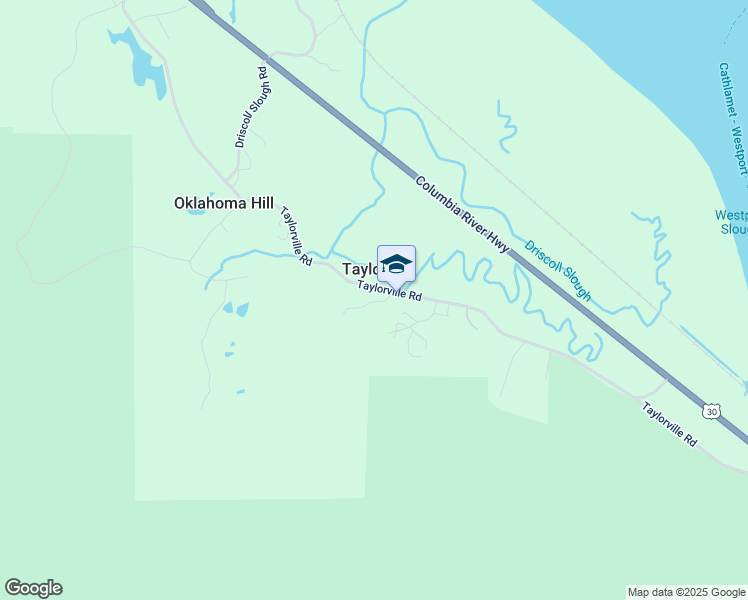 map of restaurants, bars, coffee shops, grocery stores, and more near 91768 Taylorville Road in Clatskanie