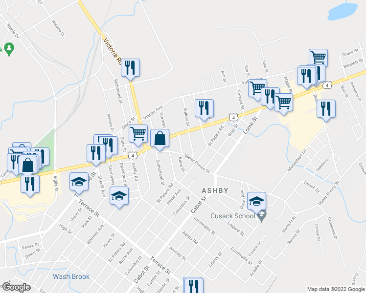 map of restaurants, bars, coffee shops, grocery stores, and more near 19 Norwood Avenue in Sydney