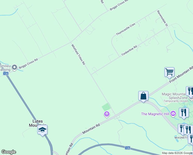 map of restaurants, bars, coffee shops, grocery stores, and more near 145 Whitfield Trites Road in Moncton