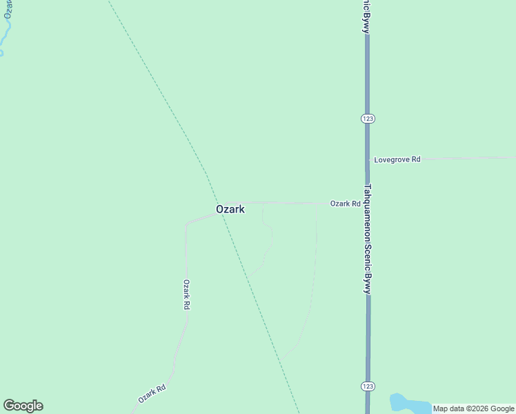 map of restaurants, bars, coffee shops, grocery stores, and more near 3765 Ozark Road in Mackinac County