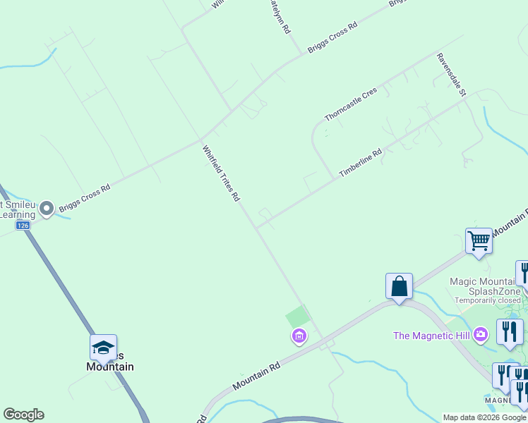 map of restaurants, bars, coffee shops, grocery stores, and more near 11 Timberline Road in Moncton