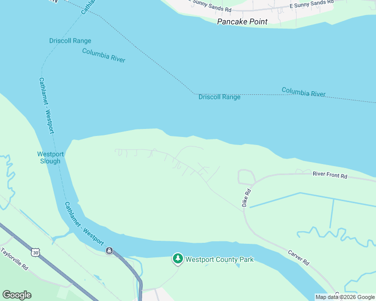 map of restaurants, bars, coffee shops, grocery stores, and more near 91597 Columbia River Rd in Clatskanie