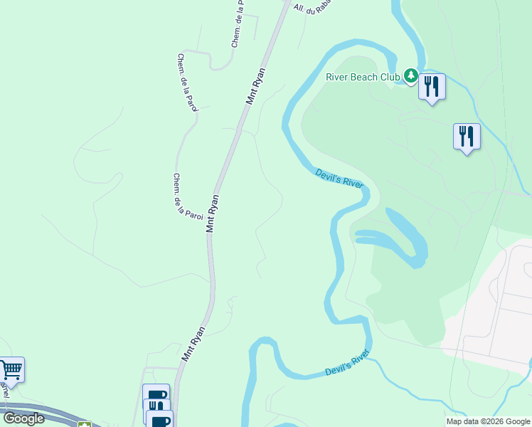 map of restaurants, bars, coffee shops, grocery stores, and more near 1701 Chemin du Golf in Mont-Tremblant