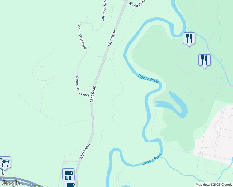 map of restaurants, bars, coffee shops, grocery stores, and more near 1701 Chemin du Golf in Mont-Tremblant
