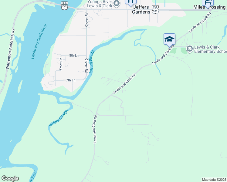 map of restaurants, bars, coffee shops, grocery stores, and more near 35224 Orchard Lane in Astoria