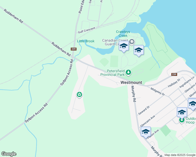 map of restaurants, bars, coffee shops, grocery stores, and more near Babcock Drive in Westmount