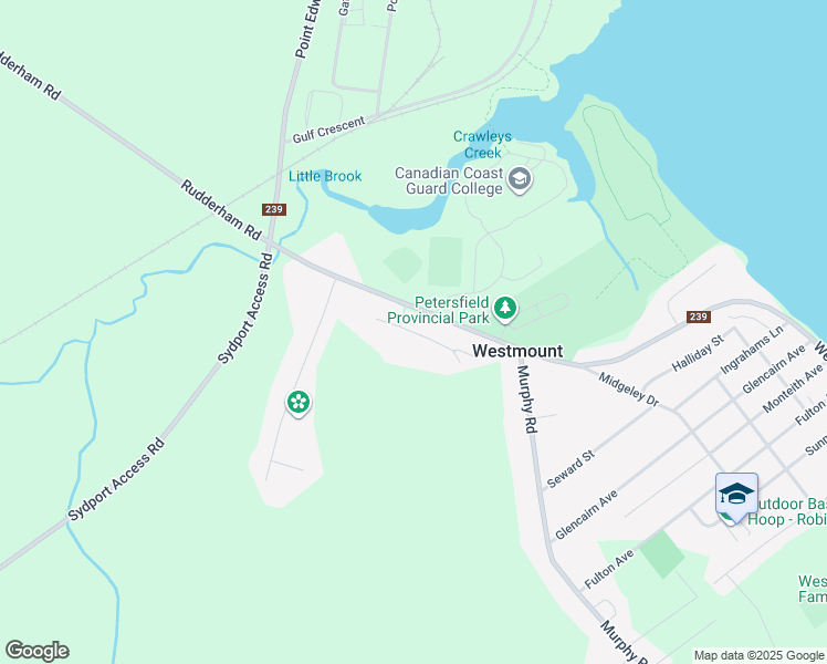 map of restaurants, bars, coffee shops, grocery stores, and more near Babcock Drive in Westmount