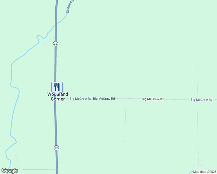 map of restaurants, bars, coffee shops, grocery stores, and more near 4836 Big McGraw Lake Road in Danbury
