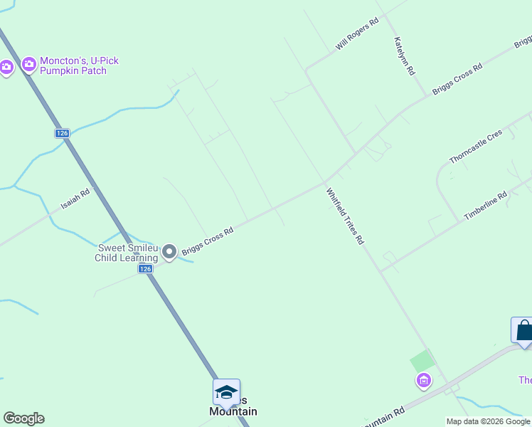 map of restaurants, bars, coffee shops, grocery stores, and more near 67 Briggs Cross Road in Lutes Mountain