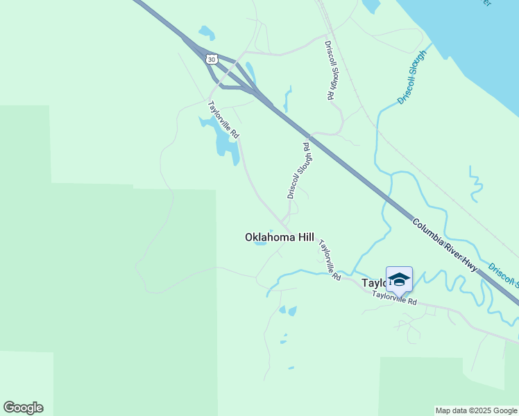 map of restaurants, bars, coffee shops, grocery stores, and more near 92046 Taylorville Road in Clatskanie