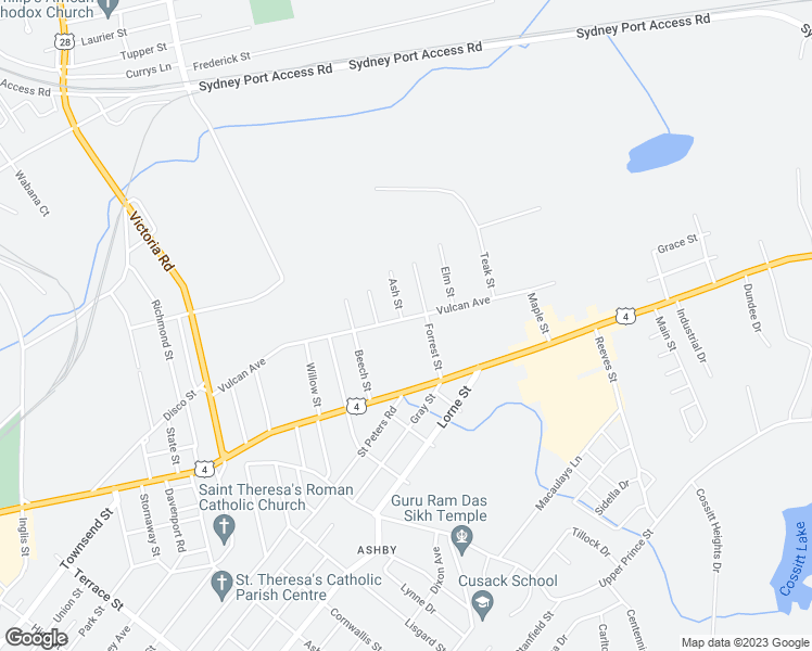 map of restaurants, bars, coffee shops, grocery stores, and more near 190 Vulcan Avenue in Sydney