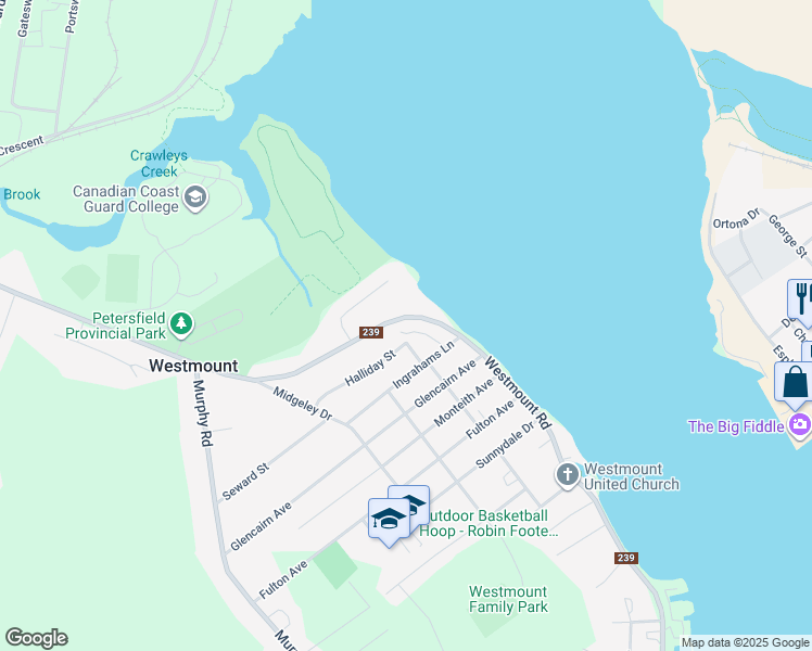 map of restaurants, bars, coffee shops, grocery stores, and more near 967 Westmount Road in Sydney