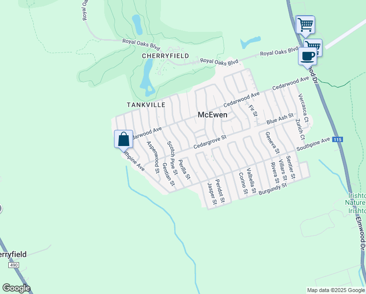 map of restaurants, bars, coffee shops, grocery stores, and more near 12 Spruce Wood Street in Moncton
