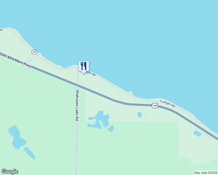 map of restaurants, bars, coffee shops, grocery stores, and more near 14767 Twilight Road in Onamia