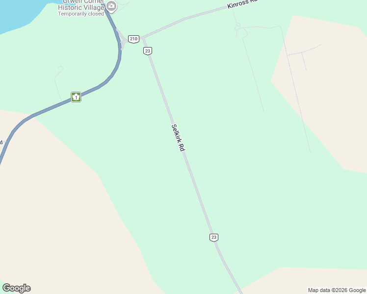 map of restaurants, bars, coffee shops, grocery stores, and more near 3626 Selkirk Road in Vernon Bridge