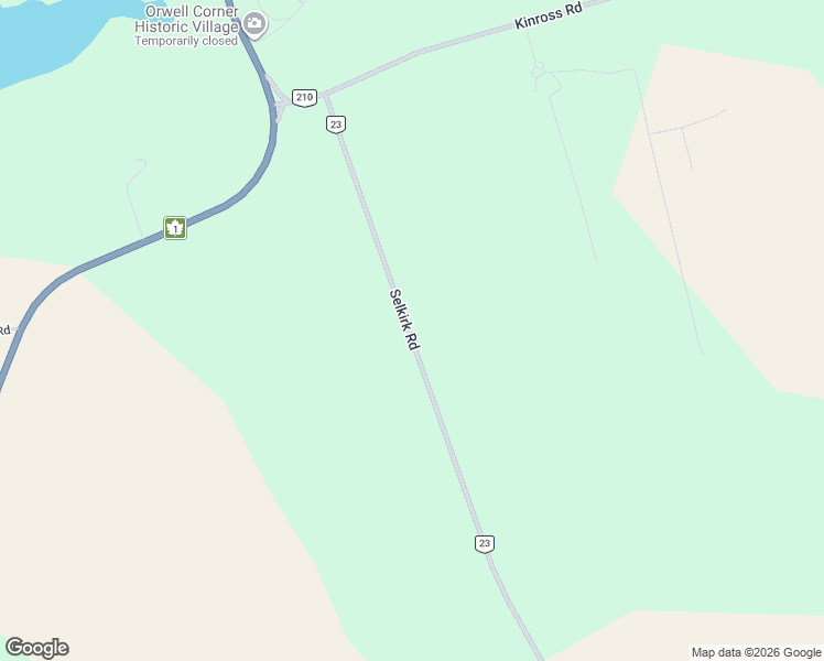 map of restaurants, bars, coffee shops, grocery stores, and more near 3626 Selkirk Road in Vernon Bridge