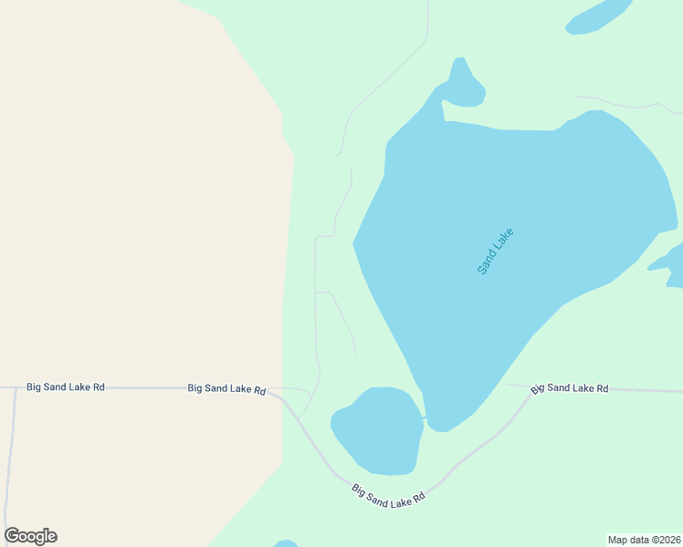 map of restaurants, bars, coffee shops, grocery stores, and more near N14214 Sandy Shores Drive in Minong