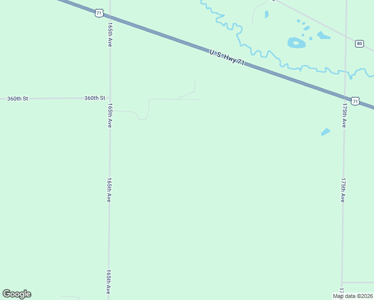map of restaurants, bars, coffee shops, grocery stores, and more near 35924 165th Avenue in Eagle Bend