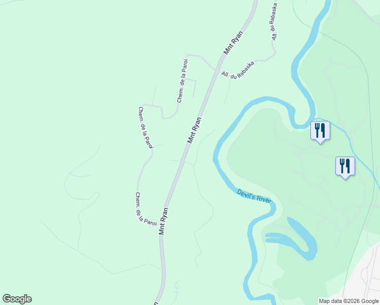 map of restaurants, bars, coffee shops, grocery stores, and more near 1804 Chemin du Golf in Mont-Tremblant